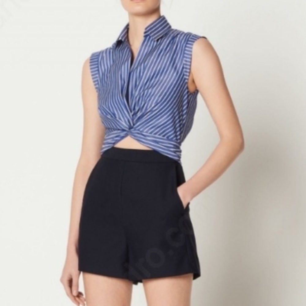 Sandro Striped Playsuit Romper Size S / US 4